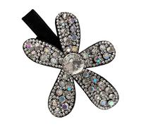 Rhinestone Flower Hair Clip, Women Sparkly Hair Clips, Metal Sparkling Vintage Duckbill Hairpin For Holiday Festival Travel Wedding Bridal Party Summer Daily New Year Birthday