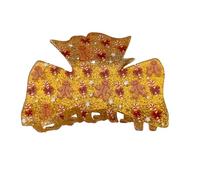 Rhinestone Hair Claws, Red Hair Clips, Christmas Hair Accessories, Comfortable Hair Claws, Festive Hair Clips, Decorative Hair Clips, Stylish Red Hair Clips for Holiday Celebrations