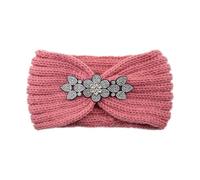 Rhinestone Headband Elastic Ear Warmer Knitted Headwrap Turban Wide Brim Headwear For Women Girl Winter Hair Accessories(Color 10)