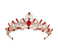 Rhinestone Korean Princess Crown - Elegant Headwear For Weddings & Street Style, One Size, Madera de agar, Sin gemas.