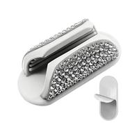 Rhinestone Lipstick Stand - Silicone Non-Slip Car Holder for Vehicles | Upright Design with Adhesive Base, Ideal for Girls and Women, Perfect for Car Visors, Lipsticks Organized and Accessible