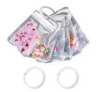 Rhinestone Painting Bead Bags, 100 Piece Gem Organizer Set, Clear Resealable Jewelry Accessory Pouches for Diamond Painting Supplies, Craft Storage Solution for Easy Sorting Artists Hobbyists