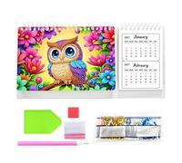 Rhinestone Painting Desk Calendar | Pen Included Crafting Relaxing Ornament