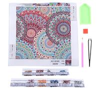 Rhinestone Painting Kit DIY Exquisite Bright Colors Antioxidant No Fading Rhinestone Art Kits for Adults Kids Family Craft Activity 30x30cm Christmas Gifts (AK004)