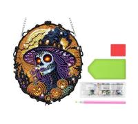 Rhinestone Painting Kit | Halloween Witch Crystal Craft Gothic Suncatcher