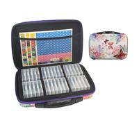 Rhinestone Painting Storage, 32 Grid Gems Organizer Case, Labels, Craft Box | Gem Stone Sorting Container for DIY Projects, Divided Holder for Small Pieces | Numbered Compartments, Label Cards