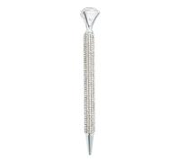 Rhinestone Pen - Sparkly Crystal Bling Ballpoint Writing Pen with Large Gem Press Down Tip Elegant Diamond Studded Metal Pens for Women Girls Teachers Nurses