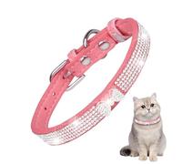 Rhinestone Pet - Soft Microfibra Cat, Ajustable Neckband | Duradera con Cristales para Cachorros, Perros de niña, Trajes de Boda, Accesorios Diarios para Mascotas
