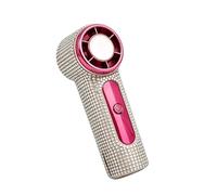 Rhinestone Portable Fan - Rechargeable Handheld Fan, Decorative Battery Powered Mini Cooling Fans | Small Powerful USB Rechargeable Device for Travel, Camping, Beach, Festival, Office, Hiking, Shoppin