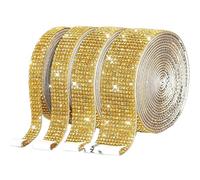 Rhinestone Ribbon 1 yarda autoadhesiva pegatina de diamantes imitación cristal cinta diamante DIY for manualidades coche para Manualidades de Costura Ropa(Color 11,1PC_2.7CM)