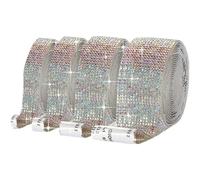 Rhinestone Ribbon 1 yarda autoadhesiva pegatina de diamantes imitación cristal cinta diamante DIY for manualidades coche para Manualidades de Costura Ropa(Color 1,1PC_2.7CM)