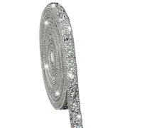 Rhinestone Ribbon Cinta autoadhesiva de cristal con diamantes imitación resina, ostentosa for manualidades DIY, boda, 90cm/35,43 pulgadas, 1 ud para Manualidades de Costura Ropa(Color2)