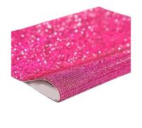 Rhinestone Ribbon Pegatina autoadhesiva de diamantes imitación cristal, cinta diamante brillante, decoración artesanal for teléfono y coche, 12x20cm para Manualidades de Costura Ropa(Color 14)