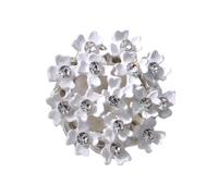 Rhinestone Shirt Covers, Floral Metal Buttons, 0.98x0.67 Inches Detachable Caps with Finish, Decorative Alloy Fasteners, Elegant Jewel Style Clips, Casual Wear Accessories for Jackets