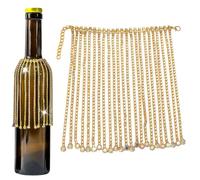 Rhinestone Wine Bottle Decoration - Alloy Rhinestone Adjustable Size | Shiny Bottle Pendant Fringe Cover, Sparkling Champagne Whiskey BottleDecor For Wedding Birthday Holiday Party | Party Decoration