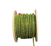 Rhinestones Chain Roll Tassel 3/10Yard Crystal Ribbon Strass Banding Sew On Gold Rhinestone Trim Strip Cup Chains For Needlework(Color 5,3Yard in Bag,SS16)