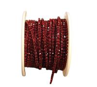 Rhinestones Chain Roll Tassel 3/10Yard Crystal Ribbon Strass Banding Sew On Gold Rhinestone Trim Strip Cup Chains For Needlework(Color 12,10Yard Per Roll,SS8)