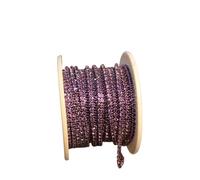 Rhinestones Chain Roll Tassel 3/10Yard Crystal Ribbon Strass Banding Sew On Gold Rhinestone Trim Strip Cup Chains For Needlework(Color 10,3Yard in Bag,SS6)