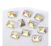 Rhinestones de uñas transparentes uñas té noble 3d decoraciones de arte de uñas joyas de uñas Point cristales de uñas accesorios de manicura