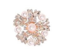 Rhinestones Pearls Broche Flower Pon Multi Funcional Pon Para Vestidos Caíes Elegantes Joyas De Accesorio Broche Flores