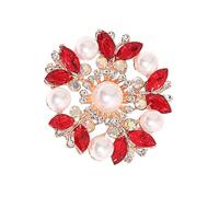Rhinestones Pearls Broche Flower Pon Multi Funcional Pon Para Vestidos Caíes Elegantes Joyas De Accesorio Broche Flores
