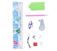 Rhinestones Pendant DIY Kit Hase Design Glitzerndes Bastelset für Garten Deko mit Ketten und Strasssteinen Christmas Gifts
