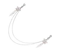 Rhinestones Star Nipple Cadena Accesorios De Playa Fashion Crystal Tassels Cadena De Cofre Para Mujeres Body Jewelry Bra Decoración Del Pezón