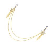 Rhinestones Star Nipple Cadena Accesorios De Playa Fashion Crystal Tassels Cadena De Cofre Para Mujeres Body Jewelry Bra Decoración Del Pezón