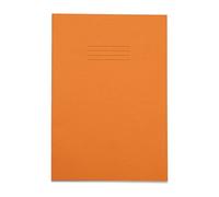 RHINO 48 páginas, a cuadros, 5 mm-Lote de 10 cuadernos, color naranja