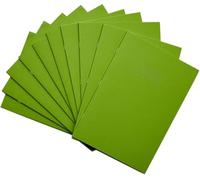 RHINO A4 32 Page 10mm Squares Creative Book - Light Green (Pack of 10)