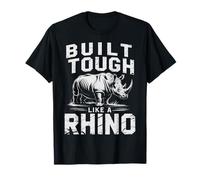 Rhino construido duro como un rinoceronte Camiseta