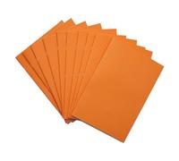 Rhino - Cuaderno de cuadrícula (A4, 64 páginas, 10 unidades, cuadrados de 7 mm), color naranja