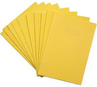 RHINO Cuaderno de ejercicios de papelería | A4 | 32 páginas | Cuaderno de ejercicios de cuadros de 10 mm | Amarillo | Recursos de aprendizaje | Libros escolares | Paquete de 10