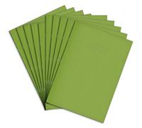 Rhino Cuadernos de ejercicios de gran tamaño, 80 páginas/8 mm con forro de papel de margen, paquete de 10, libro de escritura de 13 x 9 pulgadas, suministros de papelería de oficina y escuela, color