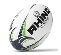 Rhino Cyclone - Pelota de Rugby, Color Blanco, tamaño 4