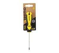 RHINO - Destornillador Phillips PH0 x 75 mm, hoja de acero S2, mango ergonómico, punta magnética, uso profesional, garantía de por vida, varios tamaños disponibles