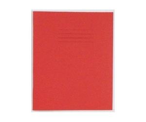 Rhino Ejercicio Escolar Libros Cubierta Roja 8mm Líneas A5 48 Page 165 X 203mm 5 Pack