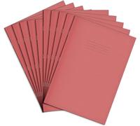 RHINO F8M A4 80 Page Exercise Book - Pink (Pack of 10)