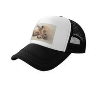 Rhino - Gorra de béisbol de malla estampada negra para madre y pantorrilla, gorra de camionero transpirable, adecuada para pesca y senderismo, NEGRO, L