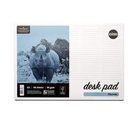 RHINO Papelería A3 - Bloc de escritorio (tamaño A3, 5 columnas, papel A3, papel FSC de 90 g/m², accesorios de escritorio, 50 hojas, bloc de notas de escritorio
