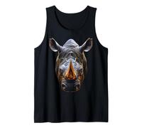 Rhino Polígono Arte Animal Ilustración Gráfico Rinoceronte Camiseta sin Mangas