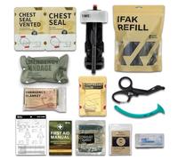 RHINO RESCUE Kit de primeros auxilios, kit de trauma, paquete de apósito para el cuidado de heridas de combate, suministros de recambio IFAK