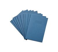 Rhino S10-Lote de 10 cuadernos de ejercicios, 64 páginas, formato A4, color azul claro