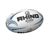 Rhino Storm Pass Developer - Pelota de Rugby para Hombre, Color Blanco, talla 5