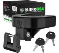 Rhino USA Kit de Bloqueo para Enganche de Remolque para Remolques de 51 mm (2 Pulgadas) Cerradura Antirrobo para Enganche para Caravanas, Remolques, Barcos y más - Cerradura Reforzada de Acero Sólido