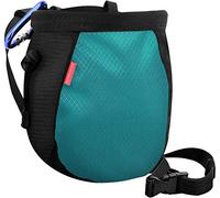 Rhino Valley Bolsa de Magnesio Antifugas con Cinturón Ajustable, Negro/Azul