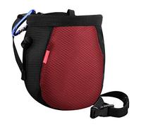 Rhino Valley Bolsa de Magnesio Antifugas con Cinturón Ajustable, Negro/Rojo