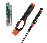 Rhino Valley Entrenador de Agarre de Golf,Ayuda de Entrenamiento de Golf para Corregir la Posición de la Mano,Mejorar la Técnica del Swing,Compatible con Todos los Palos y Tamaños de Mano, Naranja