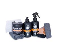 Rhino Wax Butcher Block Ultimate Care Kit - Incluye tabla de cortar, aceite, cera, limpiador en aerosol de madera, raspador de banco, aplicador LG, 3 paños - para encimeras de bloques de carnicero y