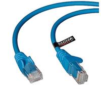 rhinocables Cable de Red Ethernet LAN Cat.5e RJ45 - Cable de conexión a Red - UTP - Compatible con Conmutador, Router, módem, Punto de Acceso, para PC, TV Box, Nintendo Switch, Router, Xbox, PS4, Servidor Nas (20m Azul)